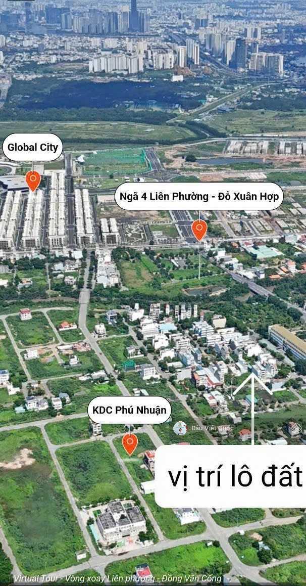 Cần bán lô đất tại KDC Kiến Á đường Liên Phường diện tích 10x21m đường 12m giá bán 85 tr/m2