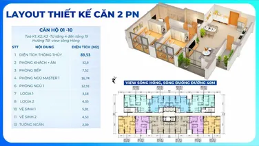Bán cắt lỗ gấp căn hộ chung cư Khai Sơn City 90m2, giá 6.5 tỷ. LH: 0985 575 ***