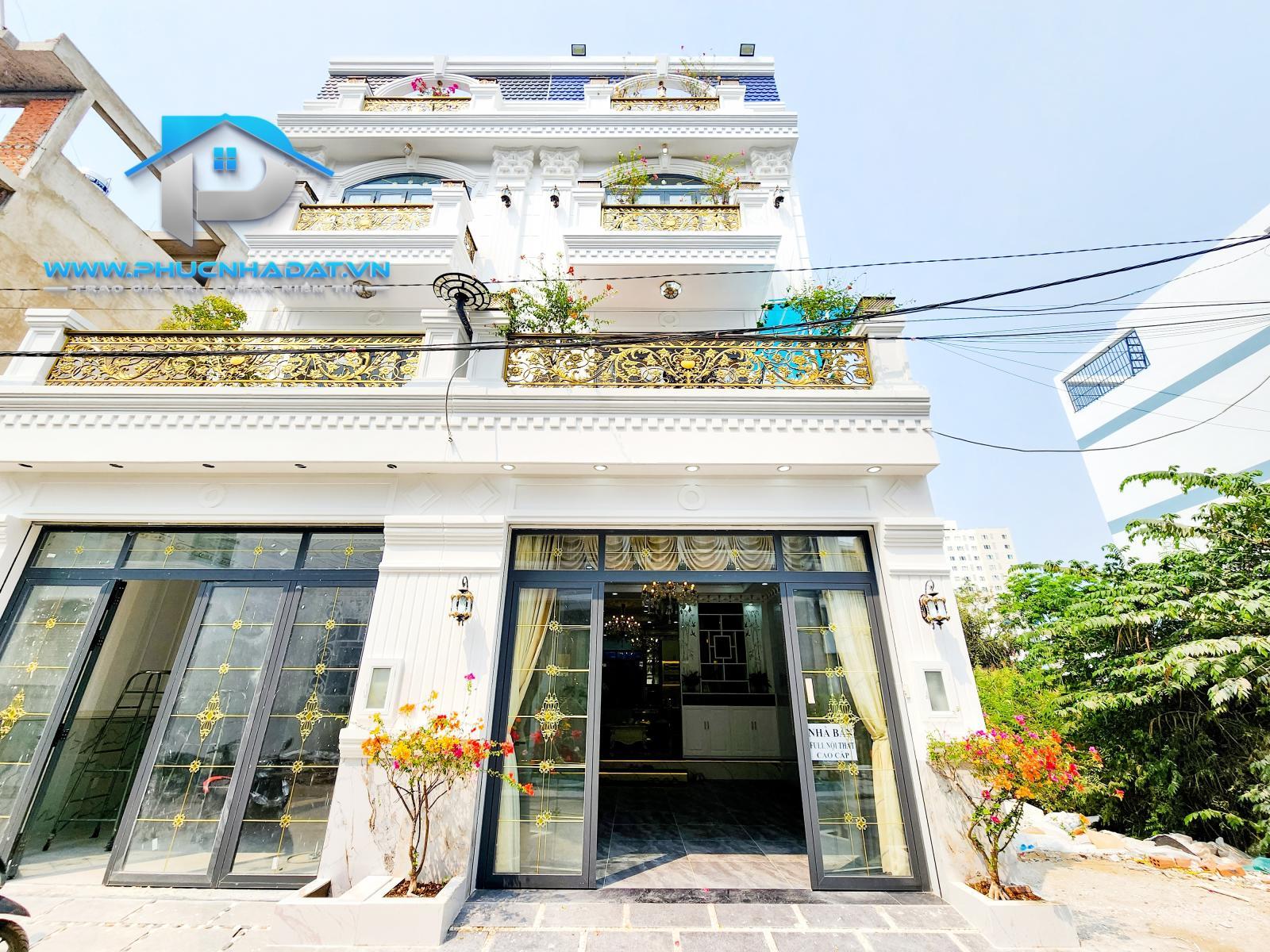 Biệt thự tân cổ điển full nội thất khu dân cư Anh Tuấn Green Riverside Nhà Bè - giá 8.9 tỷ, 5x18m