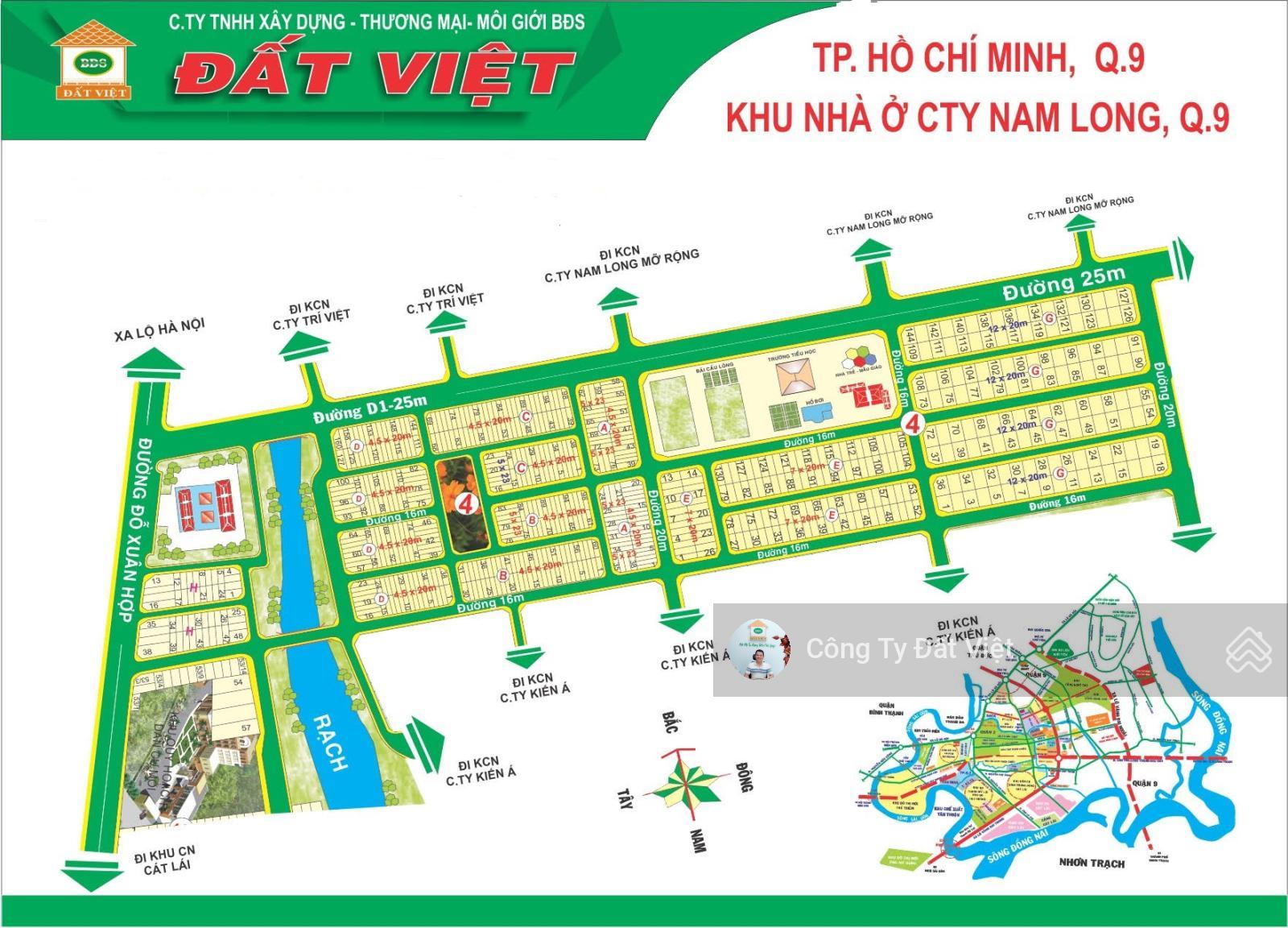 Bán nhanh 2 lô nhà phố tại KDC Nam Long P. Phước Long B, TP Thủ Đức, DT 4,5x20m(90m2) giá 9 tỷ