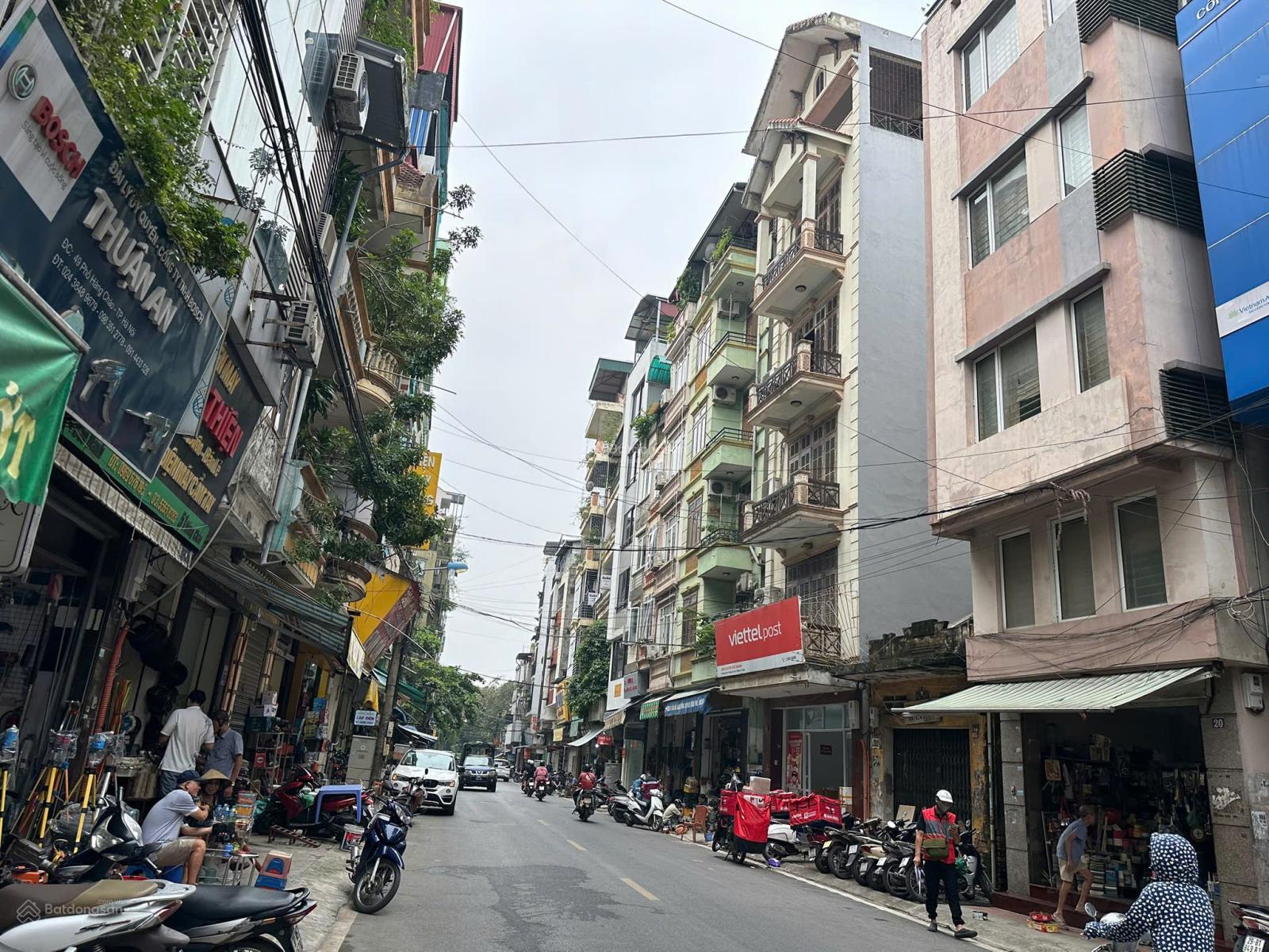 Bán nhà mặt phố Hàng Cháo, 150m2, 6T, mặt tiền 5.1m, vỉa hè, gần phố cổ!