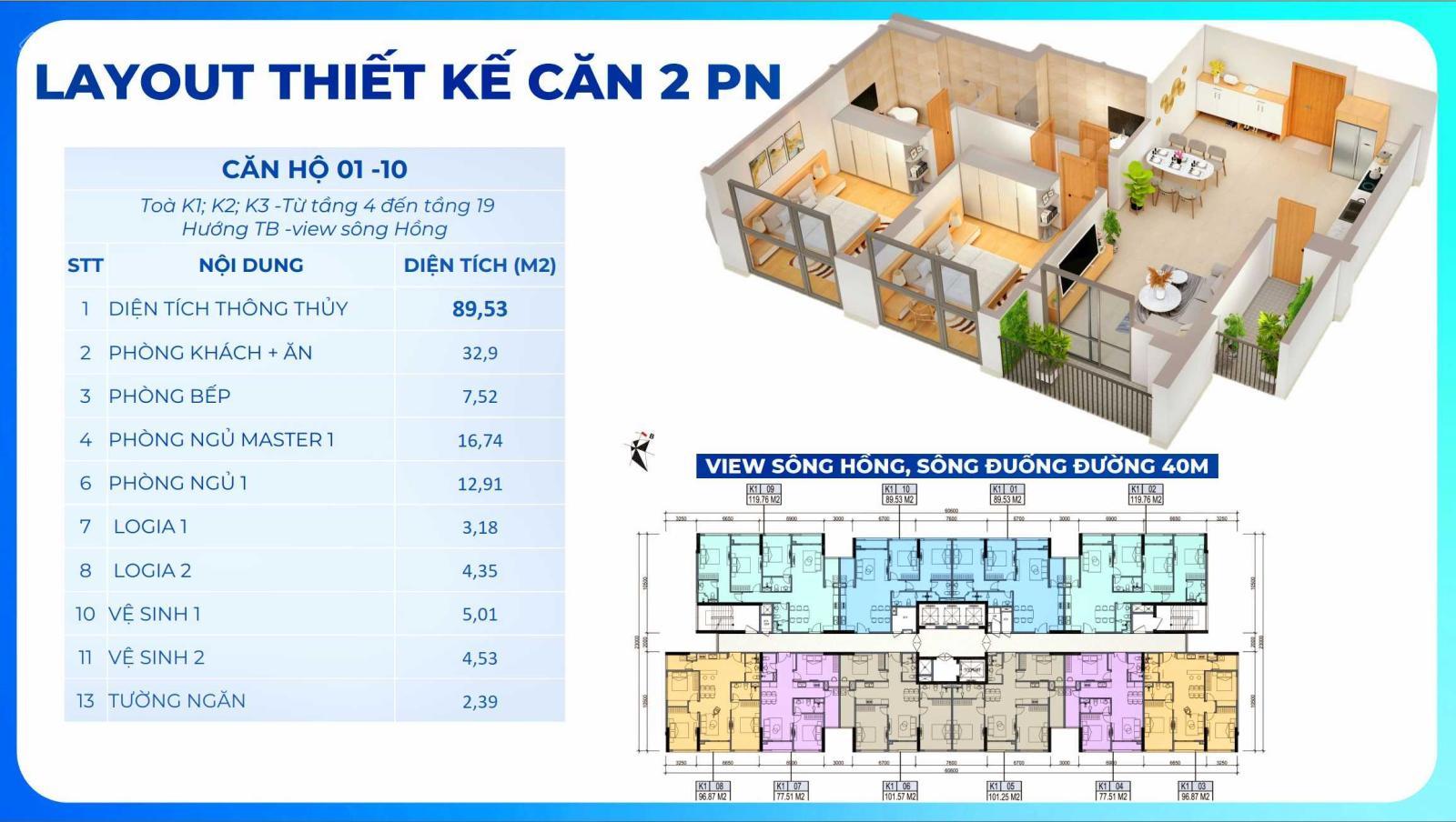 Bán gấp CHCC Khai Sơn City 90m2, 2PN, 2WC 5.5 tỷ. LH: 0985 575 ***
