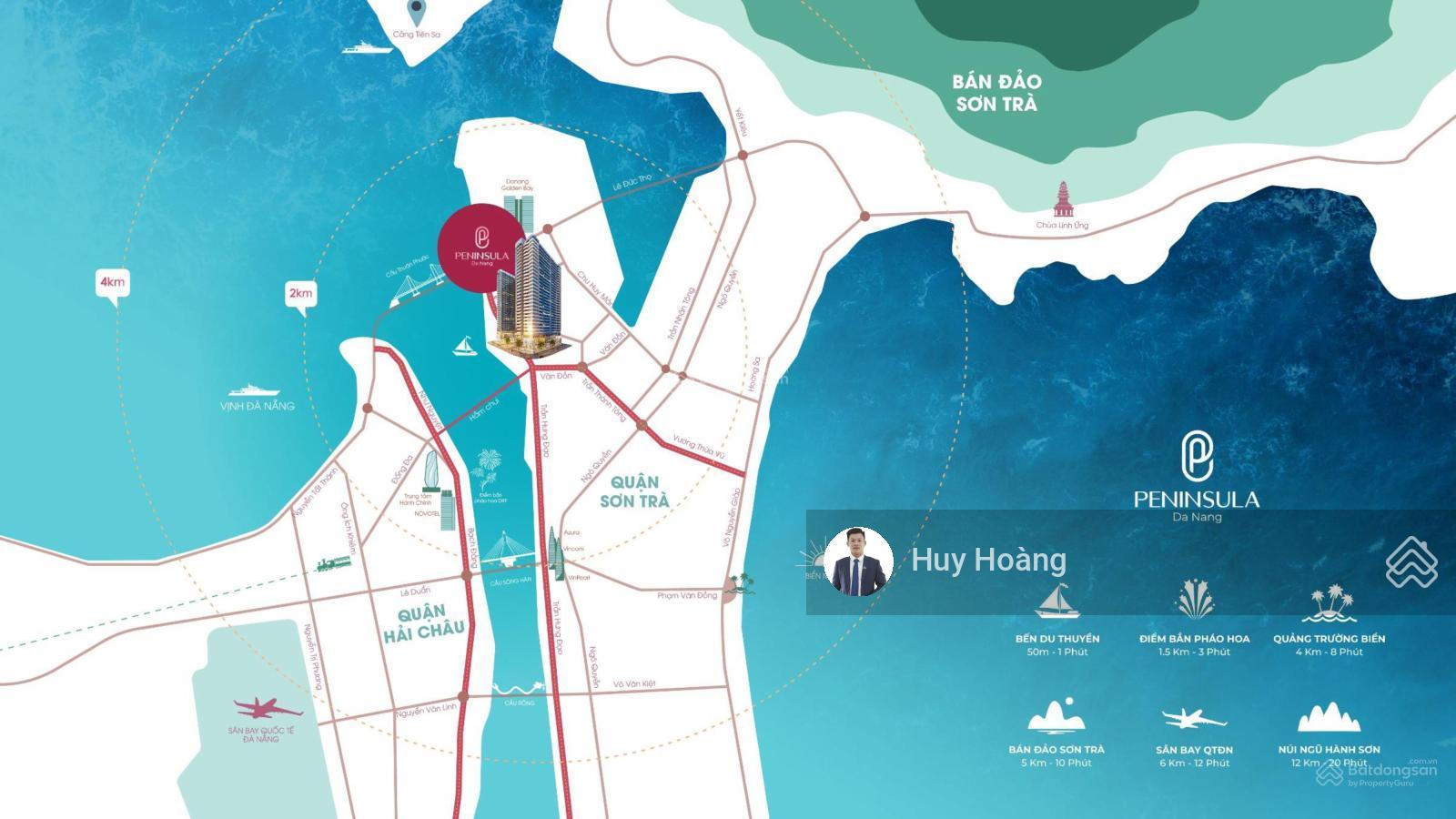 Căn 2PN view sông tầng cao, hot nhất bảng hàng Peninsula Đà Nẵng - lợi nhuận cao, dễ thanh khoản