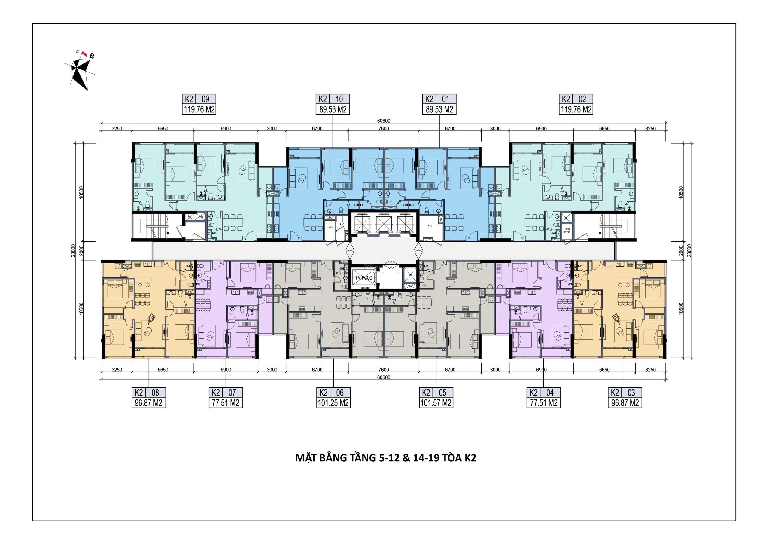 Cho thuê căn hộ Chung cư dự án Khai Sơn City.
DT 119,76m2 có 3 ngủ 3 WC, 3 ban công, 15tr/th