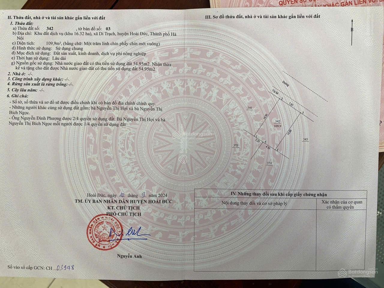 Bán đất dịch vụ Di Trạch giáp 3.5 & Nhổn 68,5m2, 79m2 109.9m2, 150m2... Tiện ích thương mại đỉnh