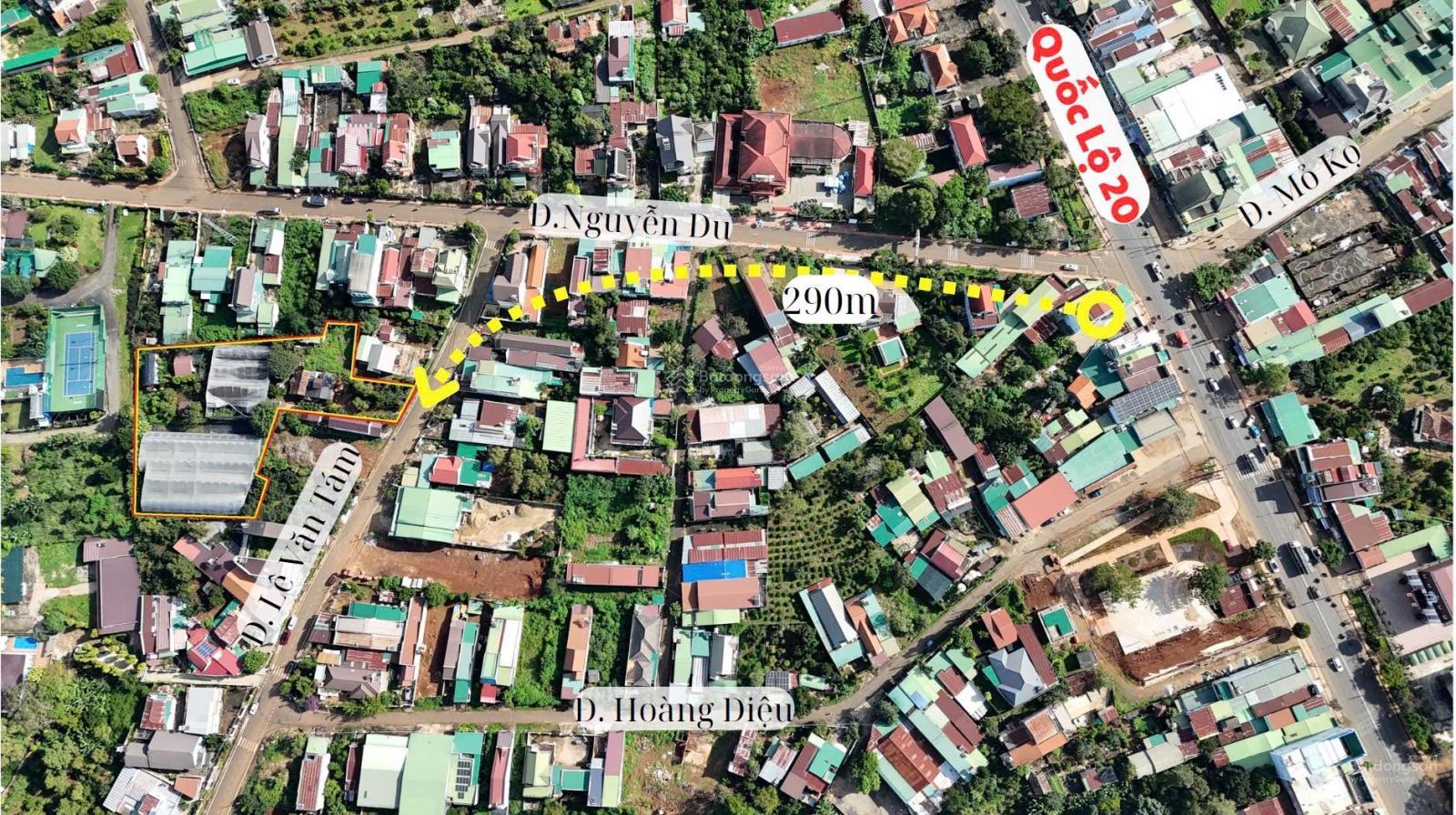 Cần bán lô đất lớn đường Lê Văn Tám, tại trung tâm thị trấn Di Linh