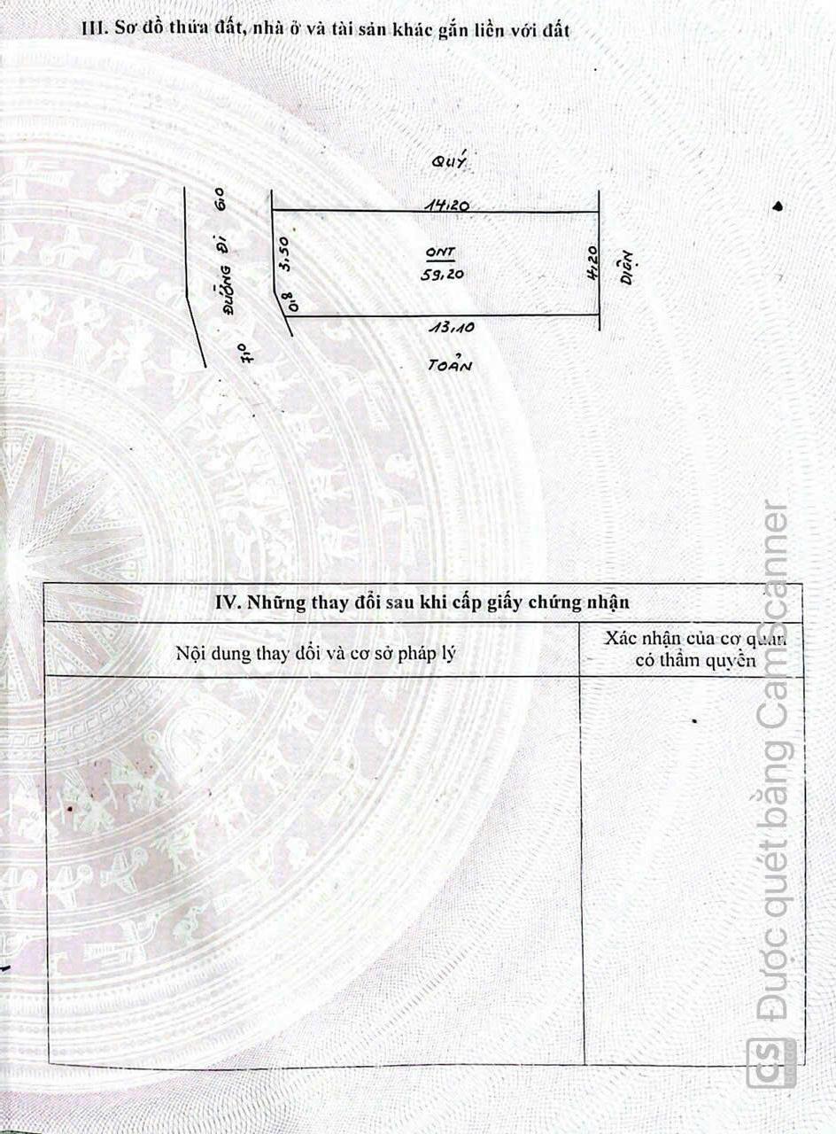 CC bán 59m2 full thổ cư mặt đường nhánh to liên huyện, Phụng Châu. Giá 3tỷ3. LH 0989 462 ***