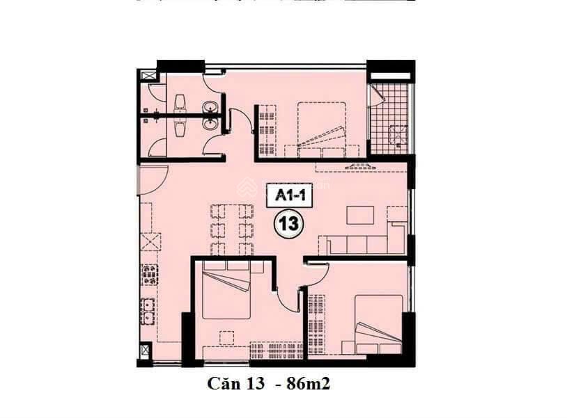 Căn hộ mới nguyên từ CĐT, đã có sổ hồng, 86m2 gồm 3 phòng ngủ, nhận nhà ngay, chỉ 4,05 tỷ/căn