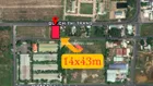 Đất 2 mặt tiền đường Quách Thị Trang lộ giới 20m, 14x43m (612m2), cách VĐ3 1,5km giá 6 tỷ
