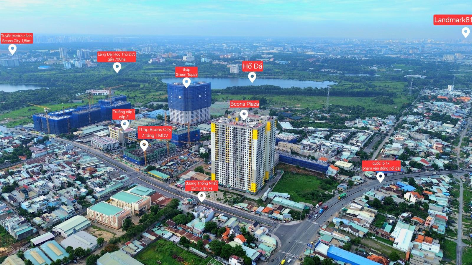 Bán căn góc 2 phòng ngủ 2WC Bcons Plaza giá chỉ 2 tỷ trả trước 600tr ngân hàng cho vay 1,35 tỷ