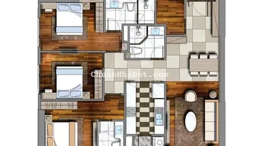 Duy nhất căn góc 3PN 118m2 giá rẻ, chính chủ Viha Complex 107 Nguyễn Tuân. LH 0988 160 ***