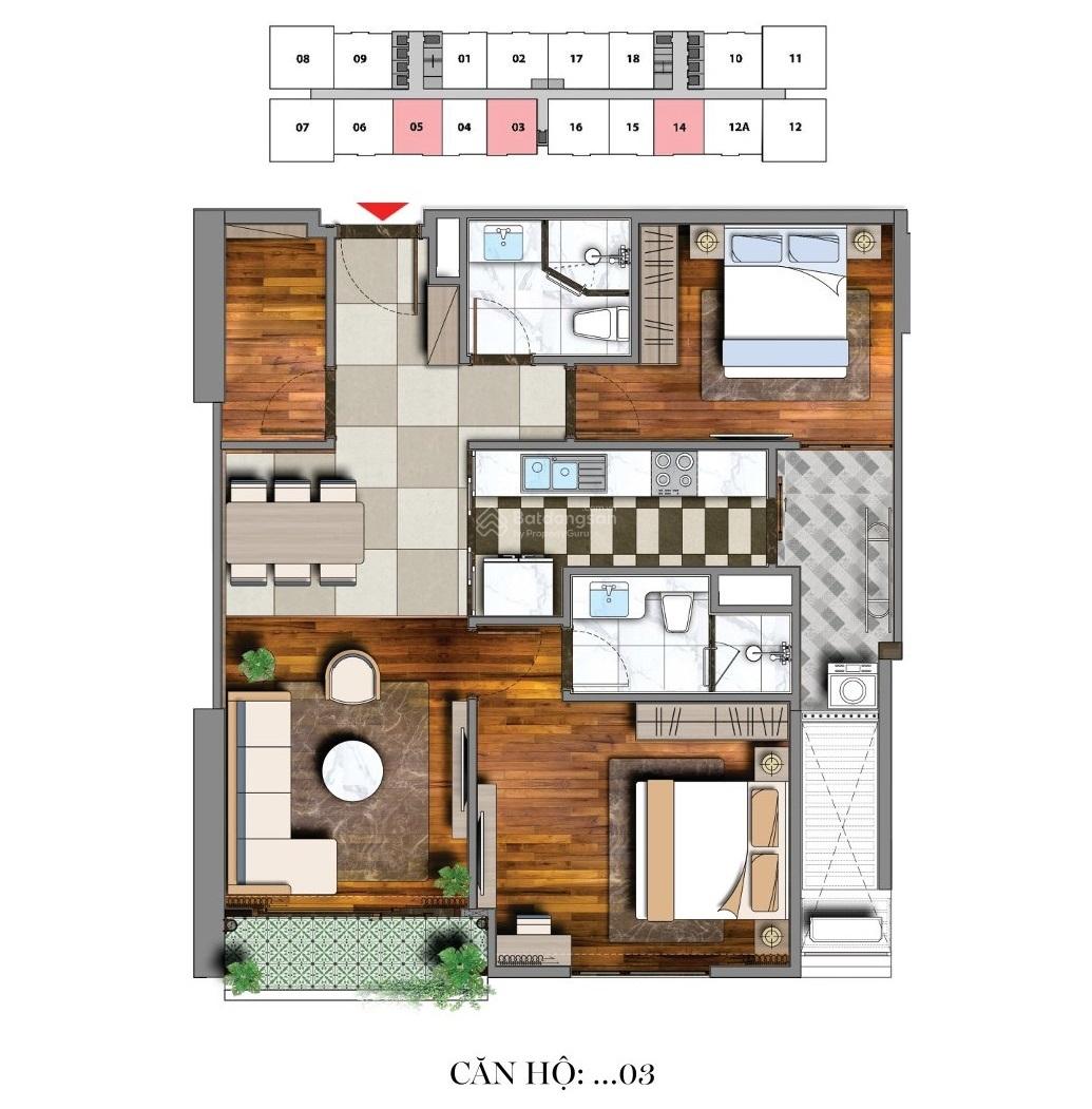 Siêu Hot - Quỹ căn 2 ngủ rẻ còn sót lại tại Viha Leciva 107 Nguyễn Tuân. LH 0988 160 ***