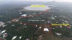 Sốc giảm 50% góc 2 mặt tiền 5061m2 có sẵn 200m2 thổ cư ngay hồ bàu môn còn 1.1tr/m2