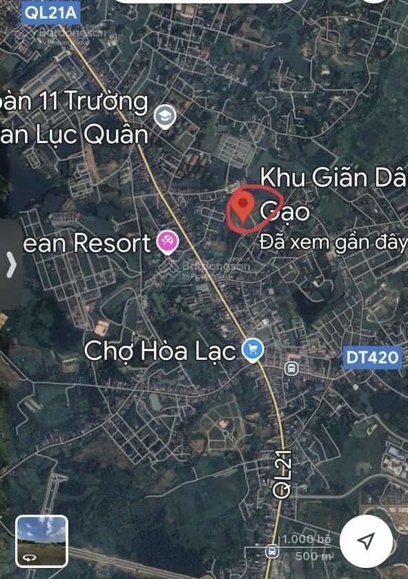 Cắt lỗ giá rẻ mảnh đất 99m2 ngay ngã ba chợ Hòa Lạc vào 1p kinh doanh buôn bán luôn