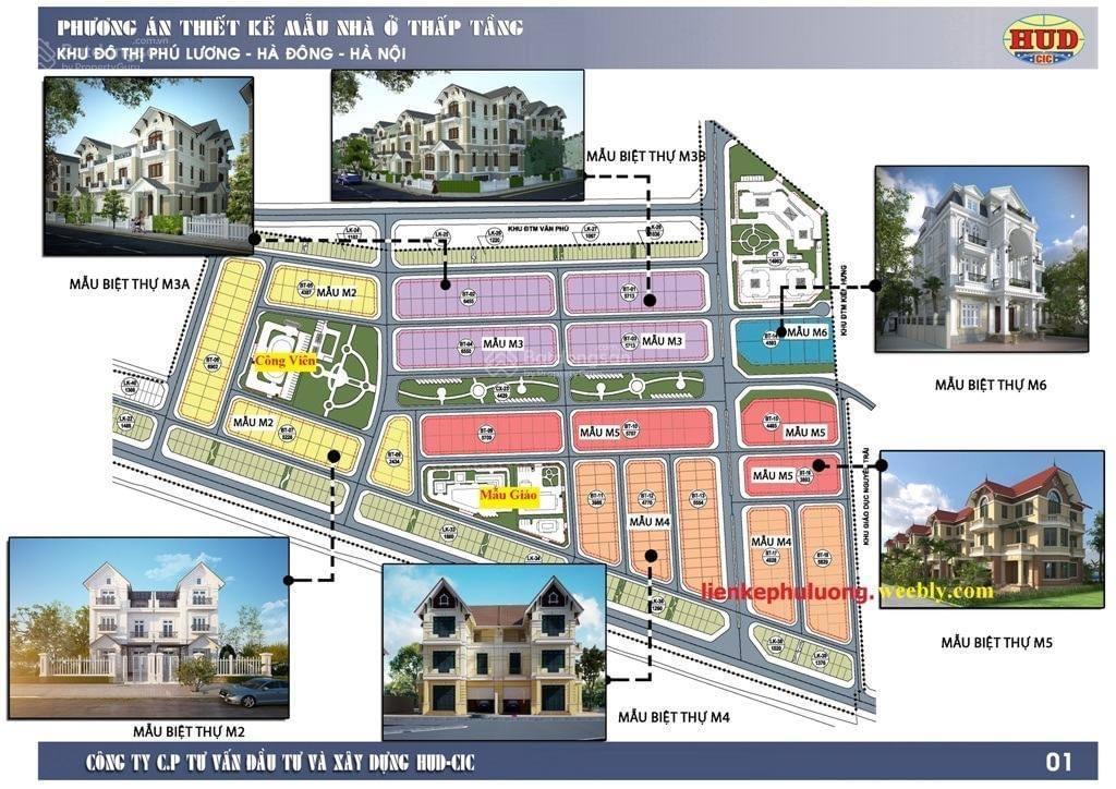 Chính chủ gửi bán 5 căn liền kề khu đô thị Phú Lương gần Văn Phú, Hà Đông. Giá từ 15 tỷ ~ 60 tỷ