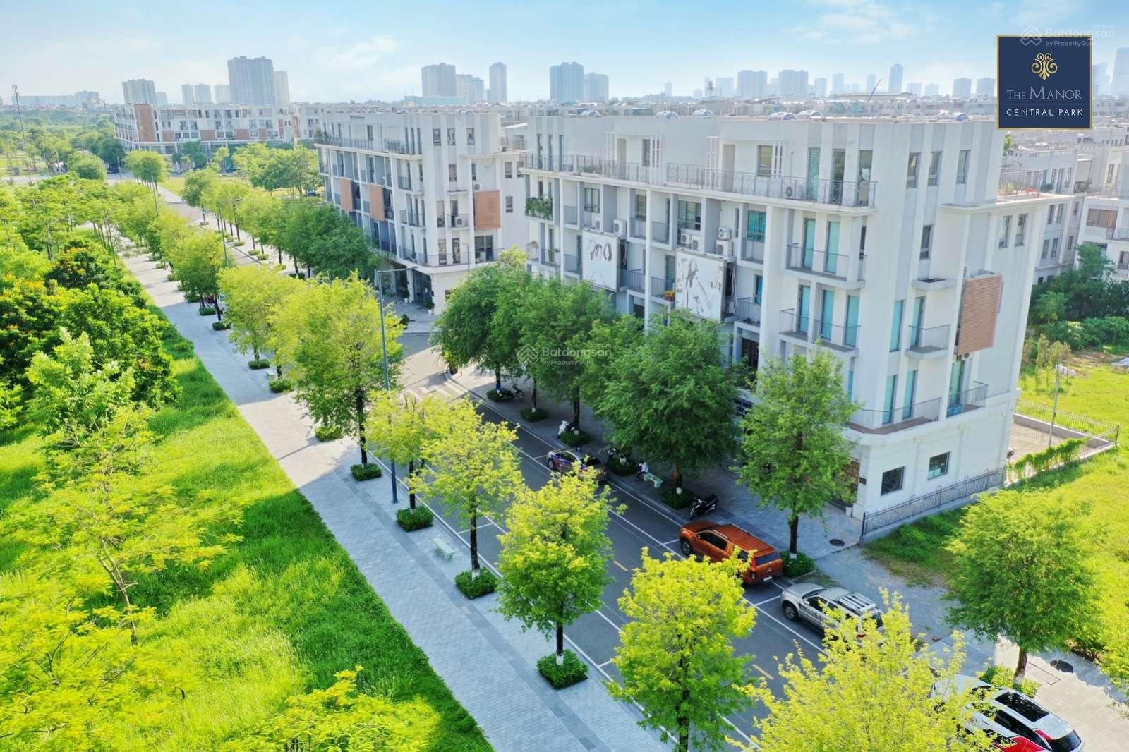 38 tỷ, Căn góc VIP, mặt đường đôi 30m. DA The Manor Central Park, DT 99m2*5 tầng, MT 6.6m