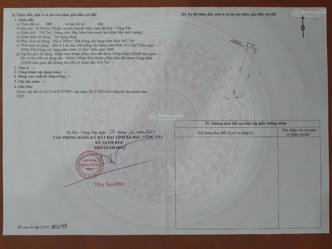 Bán nhanh 3 lô mặt tiền đường TL 328 (ĐT. 998), cách bãi tắm biển Hồ Tràm chỉ từ 500m đến 2km