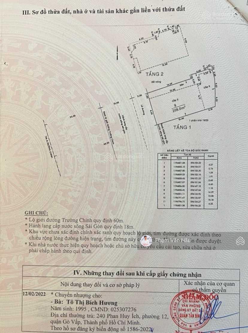 Siêu phẩm đáng đầu tư nhất hiện tại, mặt tiền Trường Chinh - Tân Bình, 30 tỷ/11x20m (giá cũ 35 tỷ)