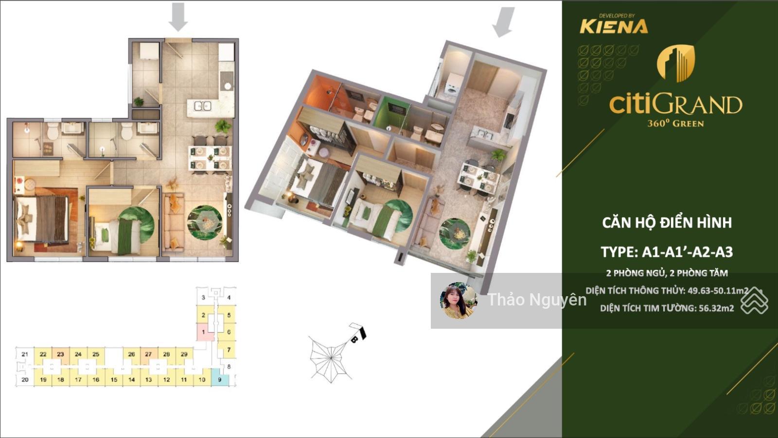 Mở bán dự án cuối cùng dưới 3 tỷ ở Quận 2 2PN 2WC Citi Grand view thông thoáng mua trực tiếp CĐT