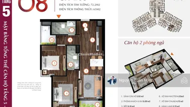 Chủ cần tiền bán gấp căn CH08 tòa CML - diện tích to 73m2 - view mặt đường Võ Nguyên Giáp