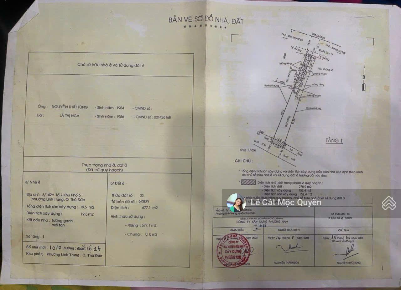 MT QL1A - ngay nhà ga Metro Thủ - ĐH Nông Lâm, xây khách sạn, căn hộ, VP công ty, kho xưởng 45 tỷ