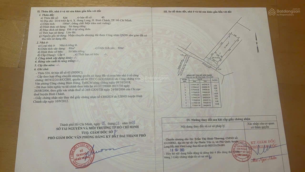 Bán căn nhà to chà bá 288m2 giá rẻ xã Hưng Long