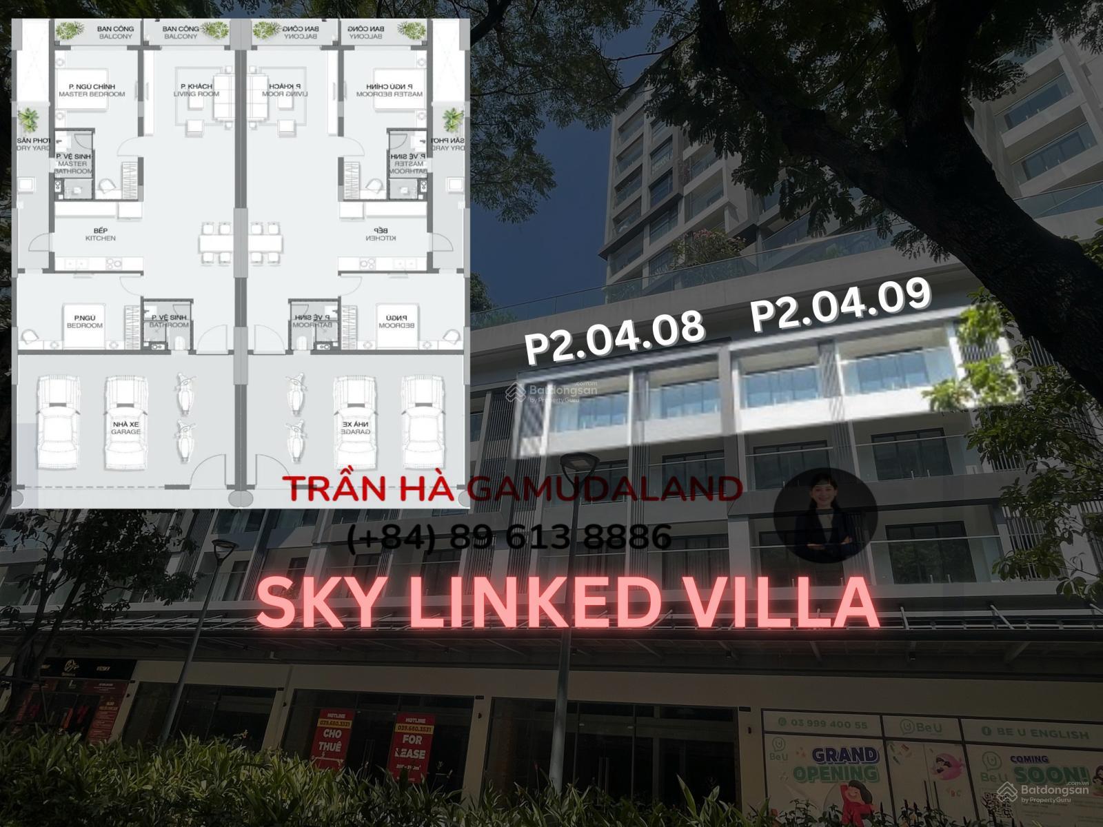 Bán cặp căn hộ đặc biệt, xe hơi lên tận nhà, Skylinked villa - 332m2, 4PN, mua giá gốc CĐT!