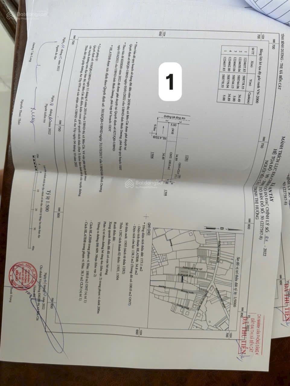 Bán đất An Tây 076 gần chợ thùng thơ Hl608. Diện tích 173m thổ cư 60m , Hl609 vào 500m giá rẻ
