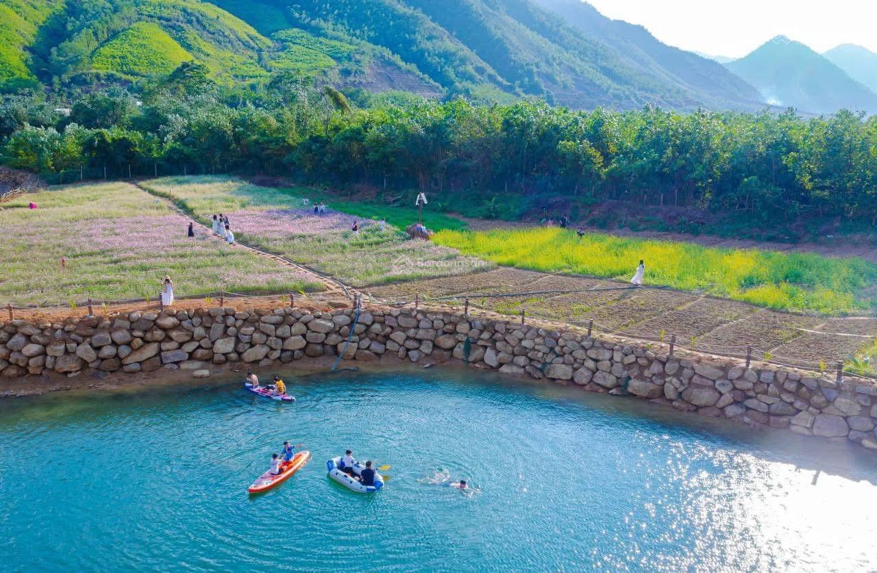 Bán nhà vườn cực lớn tại Hòa Bắc, DT 3,5hecta, phong thủy cực đẹp, lưng tựa núi view sông Cu Đê