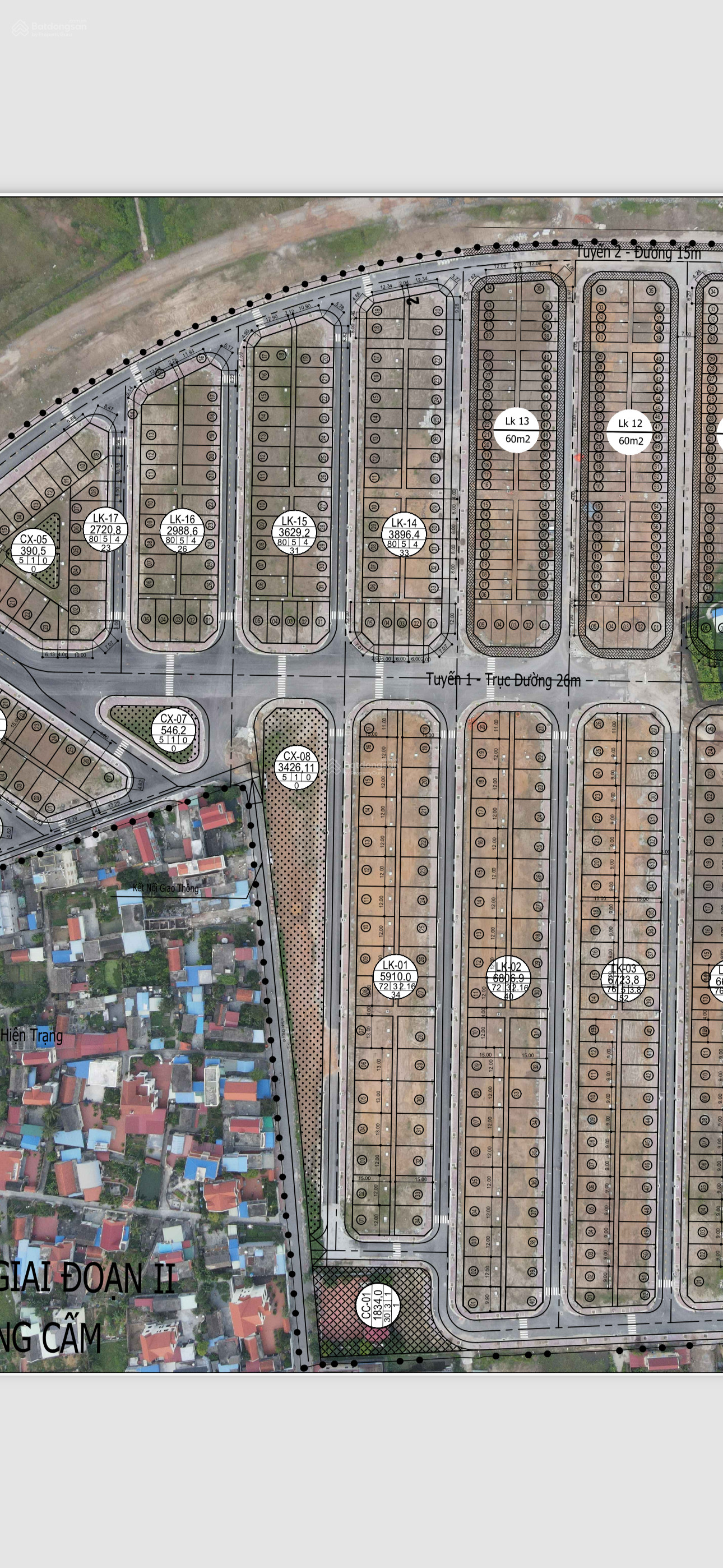 Bán đất nền dự án Bắc Sông Cấm, góc xẻ khe 180m2 giá 7,5 tỷ