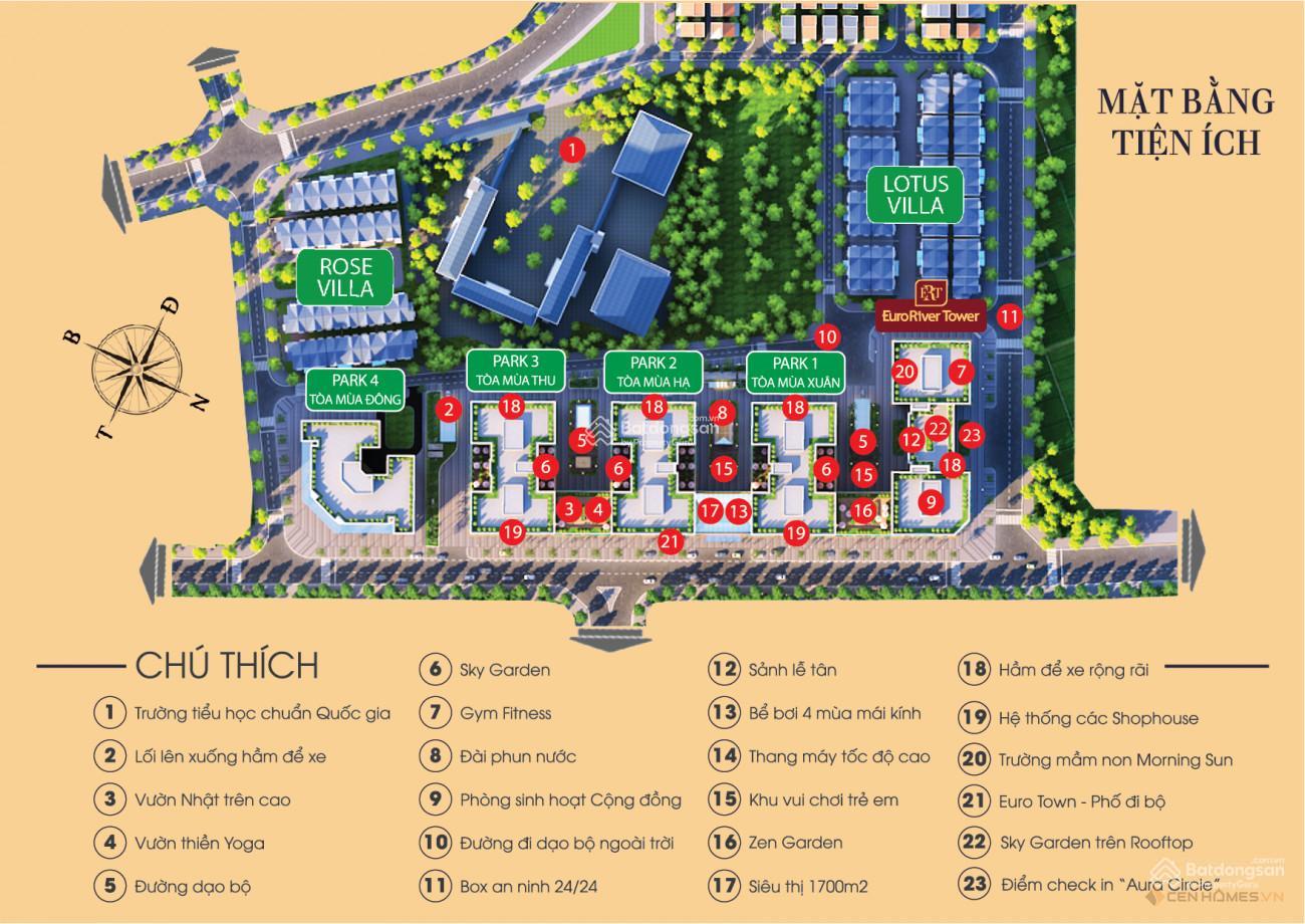 28.5 tỷ sở hữu biệt thự song lập 135m2 dự án Euro River Park. 0919 185 ***