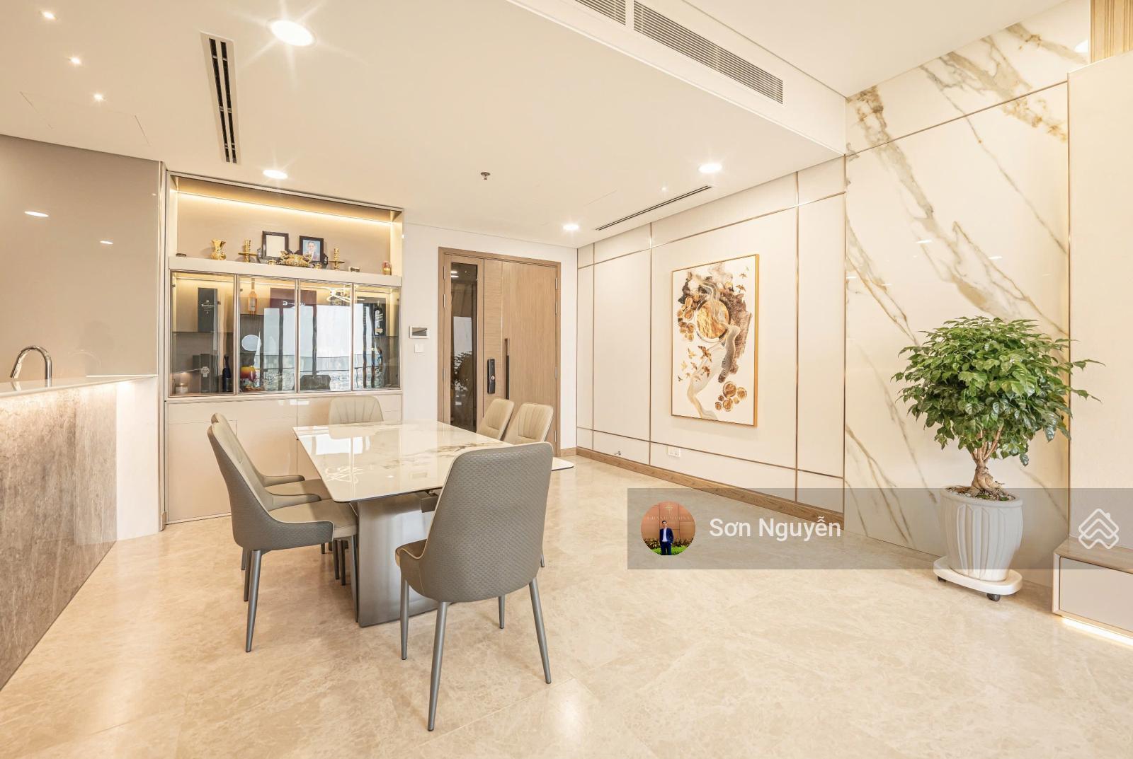 The River - cho thuê 3pn đẹp nhất dự án - tầng cao, view trực diện sông - bàn giao full NT cao cấp