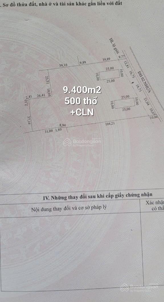 9.400m2 đất MT đường DH02 gần KCN Gia Thuận, Gò Công Đông, Tiền Giang, 21,6 tỷ thương lượng, có sổ