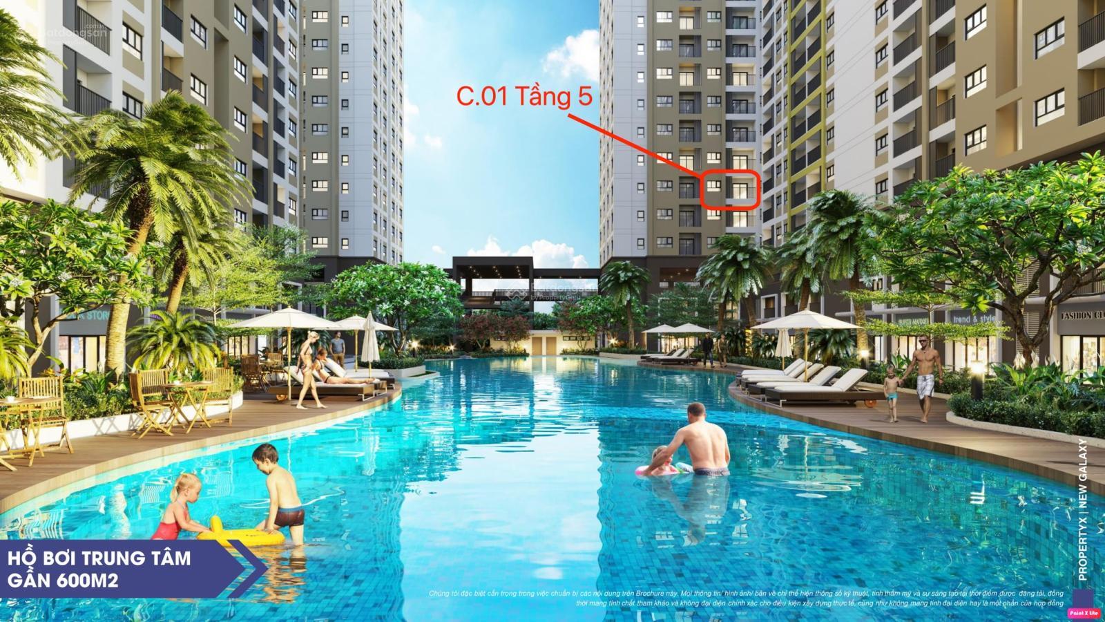 Chính chủ bán lỗ căn C. 05.01 New Galaxy Làng Đại Học, view trực diện hồ bơi cực đẹp, trả 1,1 tỷ
