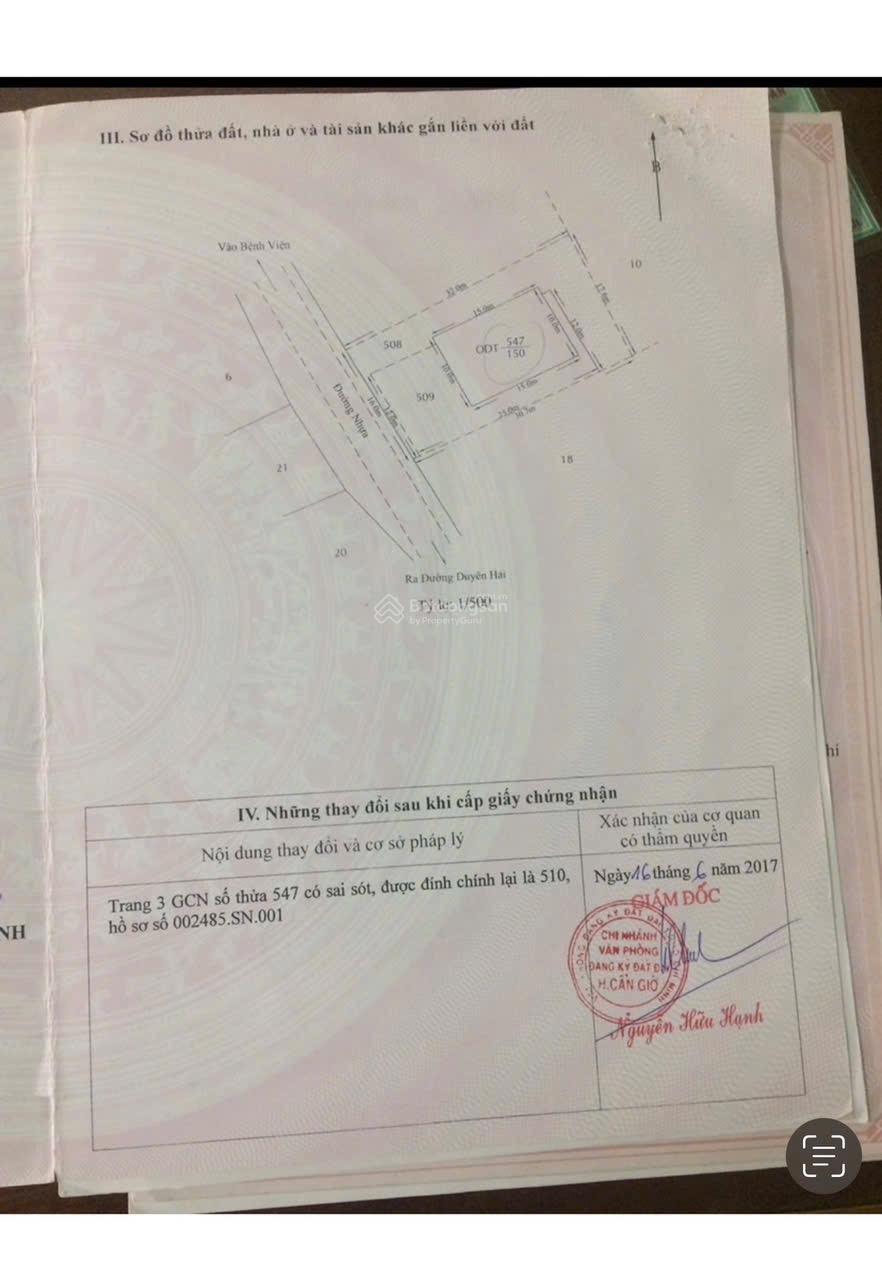 Bán đất vuông vức nở hậu hẻm xe tải đường Duyên Hải