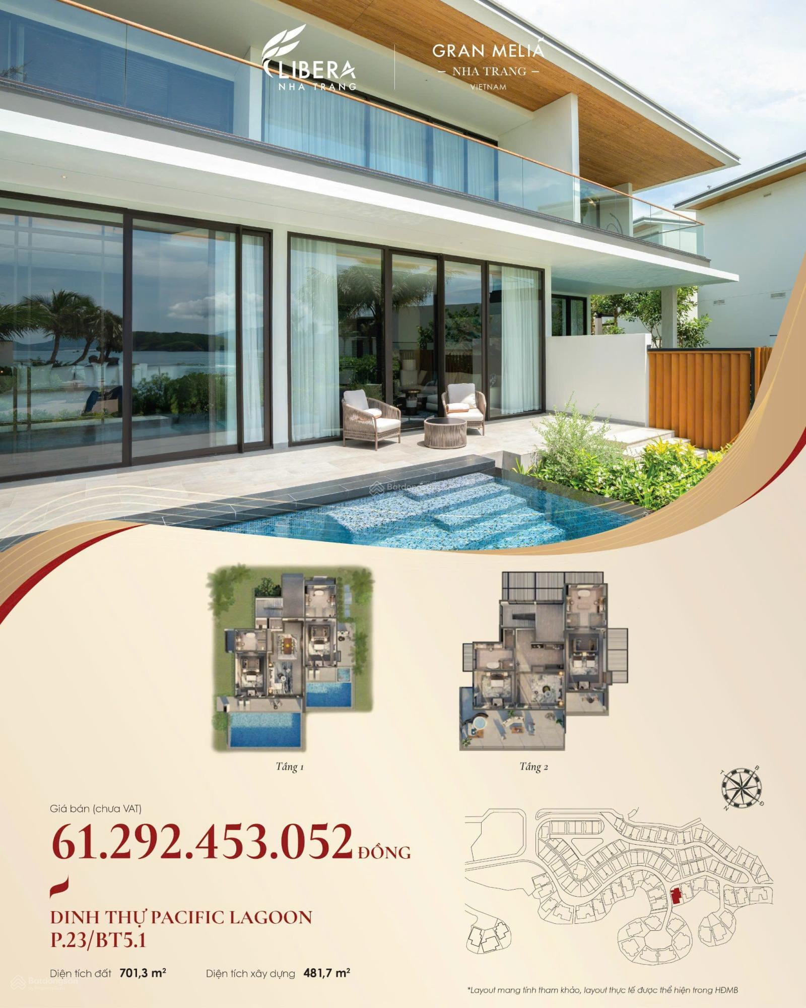 Giỏ hàng Biệt thự biển đã có sổ Gran Melia Nha Trang,Ân hạn 24Tháng. CK đến 21% . LH 0902 958 ***