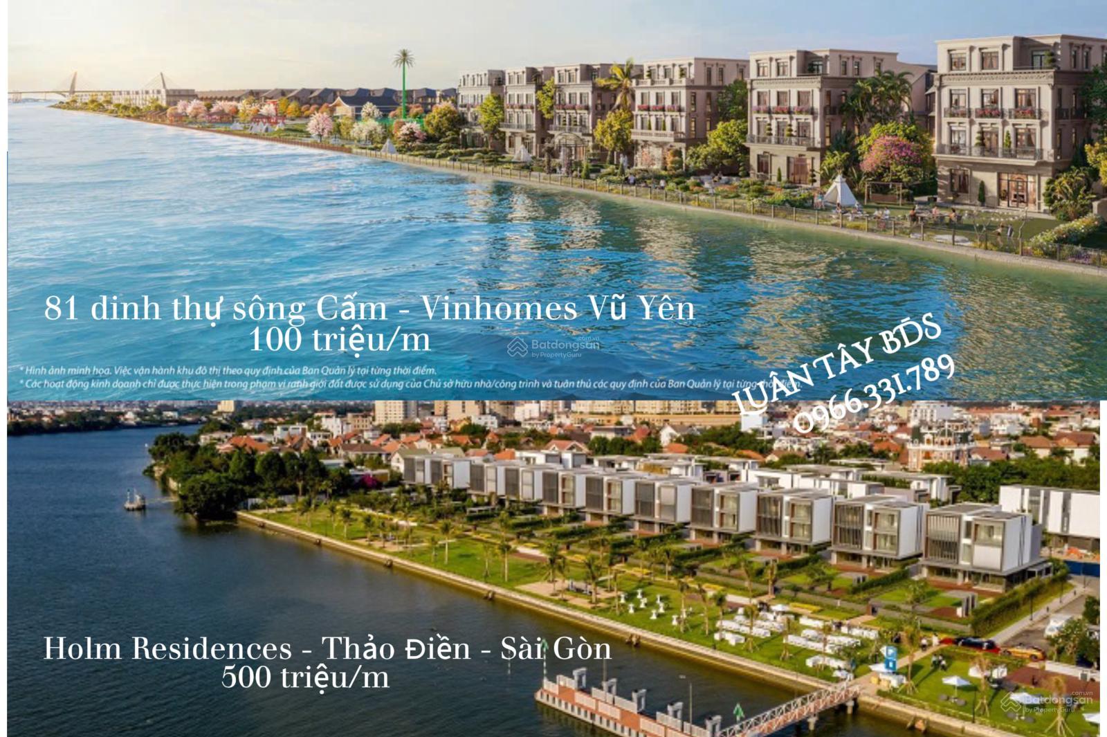 Căn góc 600m dinh thự mặt sông Cấm tự nhiên VVip tại Vinhomes Royal Island Vũ. Sở hữu 2 công viên