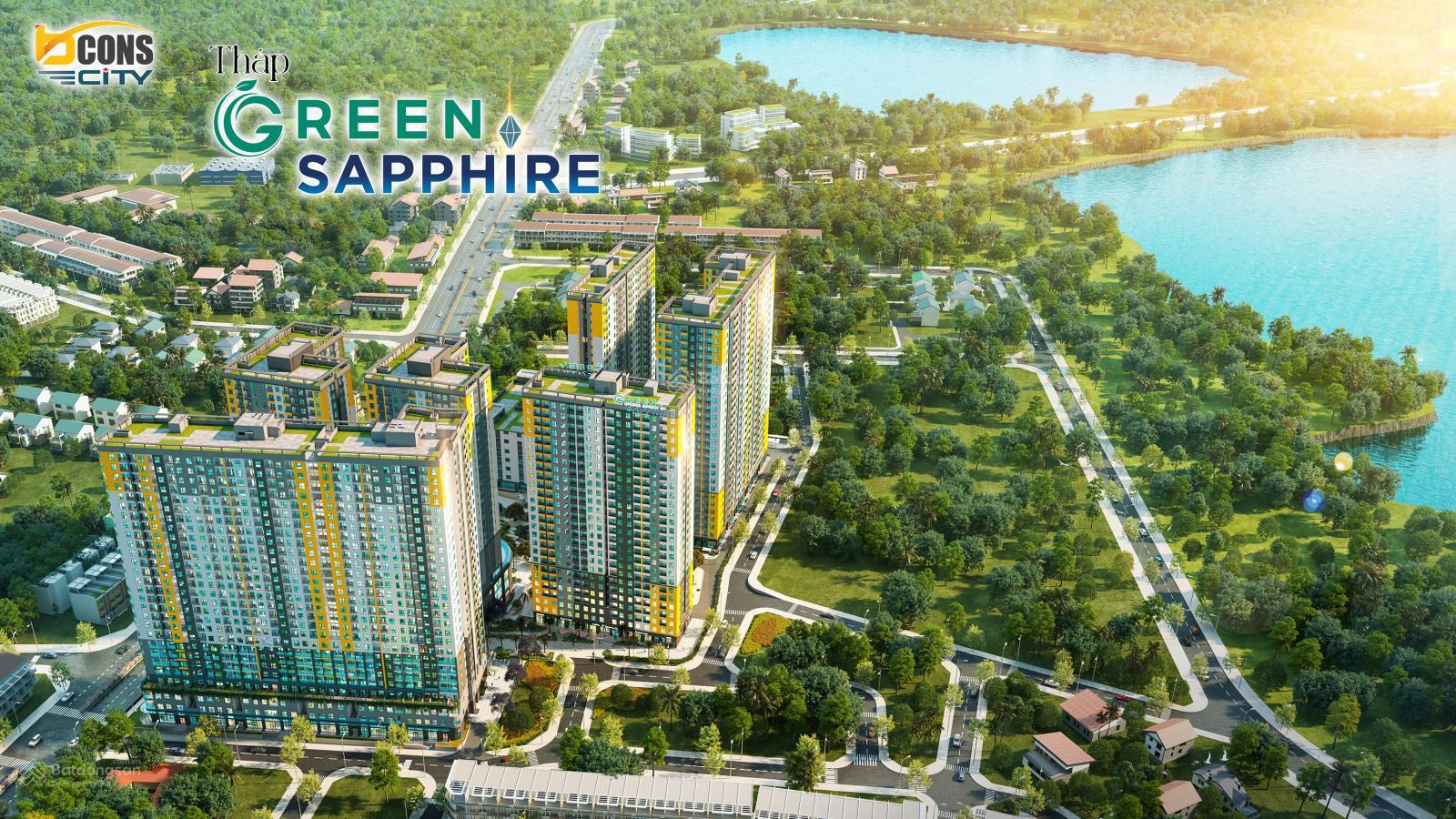 Bán căn hộ Bcons City - Green Shapphire, TT trước chỉ 320 triệu, cuối 2025 giao nhà