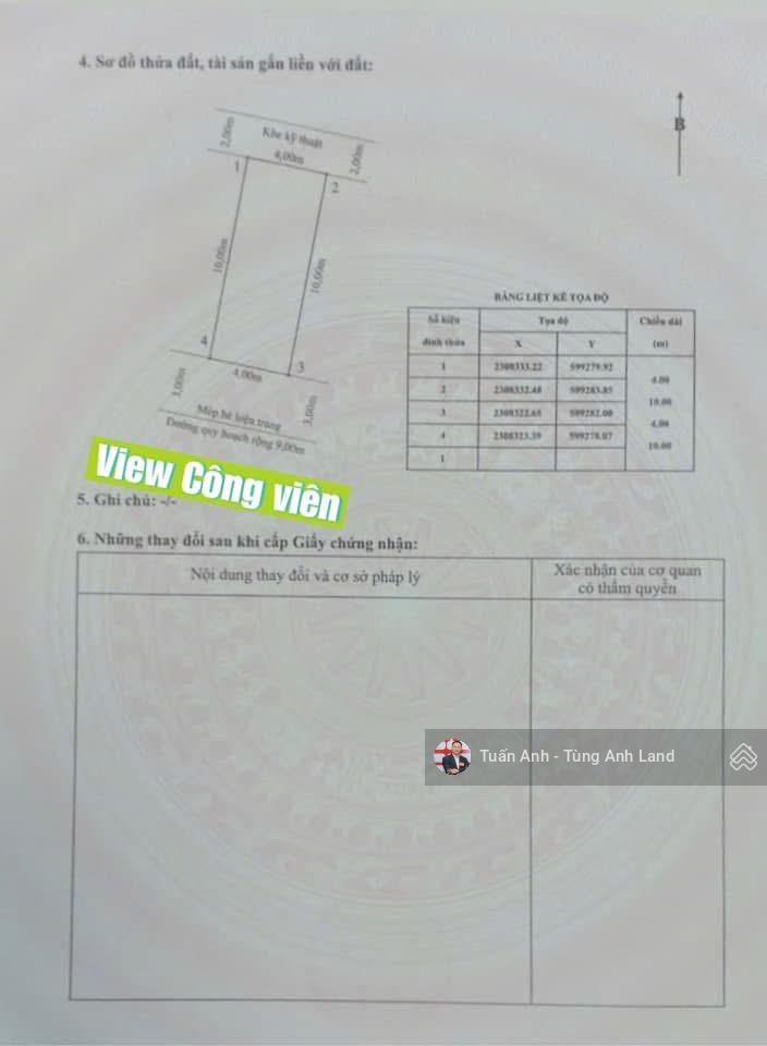 Duy lô đất 40m2 TĐC Kho 3 View Công Viên cam kết giá tốt nhất