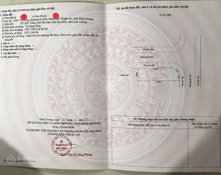 Bán căn góc cafe 1T1L 10x31m, đường D22 KDC Việt Sing P. An Phú, thu nhập 50tr/th