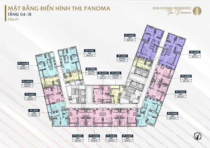 Căn góc 2PN view biển Mỹ khê, 89m2, bàn giao ngay