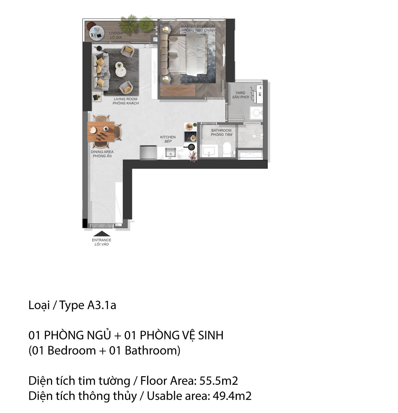 CẶP CĂN 1PN EATON PARK đập thông thành căn 2PN độc bản.