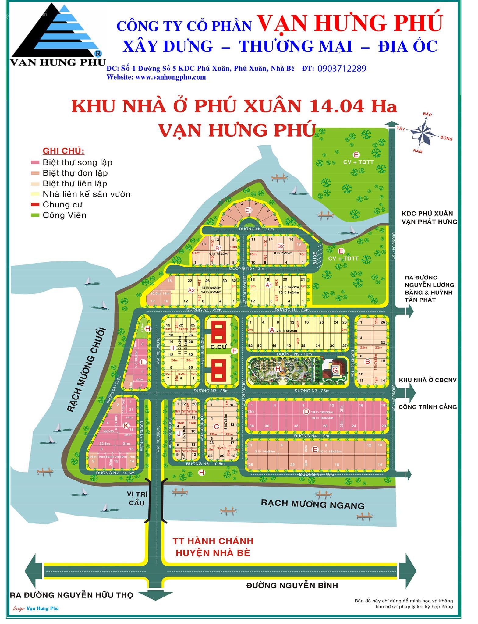 Bán đất nền dự án Vạn Hưng Phú , Nhà Bè, 40 triệu / m2, 154m2