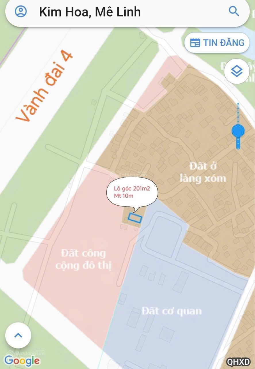 Bán đất Bảo Tháp, Kim Hoa, diện tích 100m2, mặt tiền 5m. Hướng Đông Nam