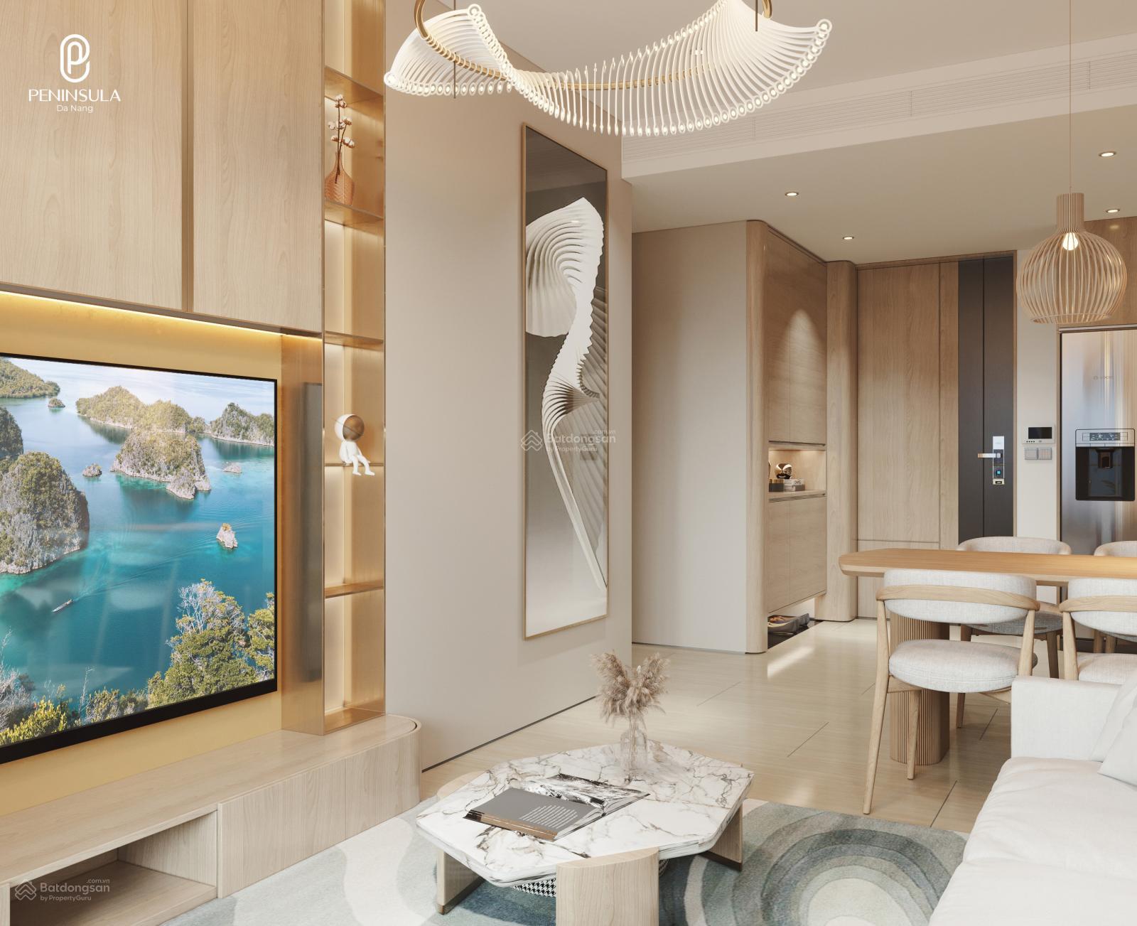 Tầm view sông Hàn vĩnh viễn, bán căn hộ 2PN 71,7m2 tầng 28 Peninsula Đà Nẵng, trung tâm Đà Nẵng