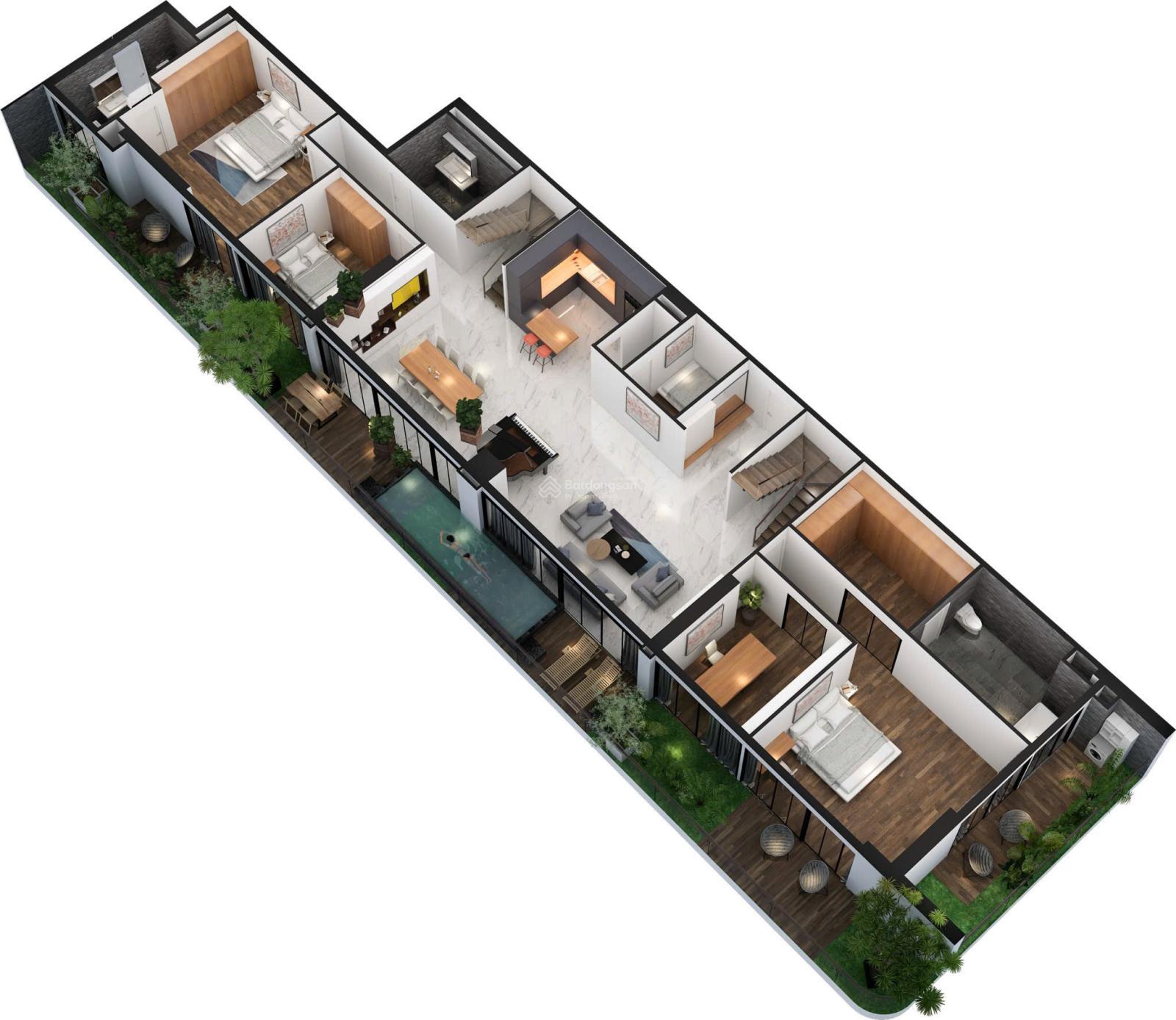 Bán Penhouse Sunshine Golden River, 55 tỷ, 548m2, giá tốt tại Phú Thượng, Tây Hồ, Hà Nội