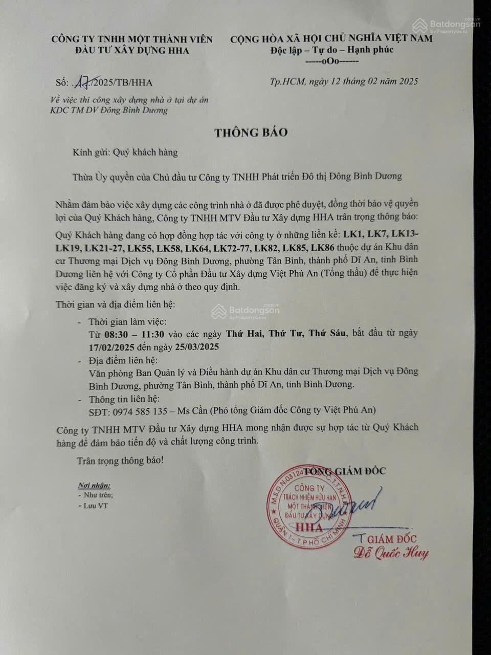 Cần bán 190m2 đất tại Dĩ An - Bình Dương