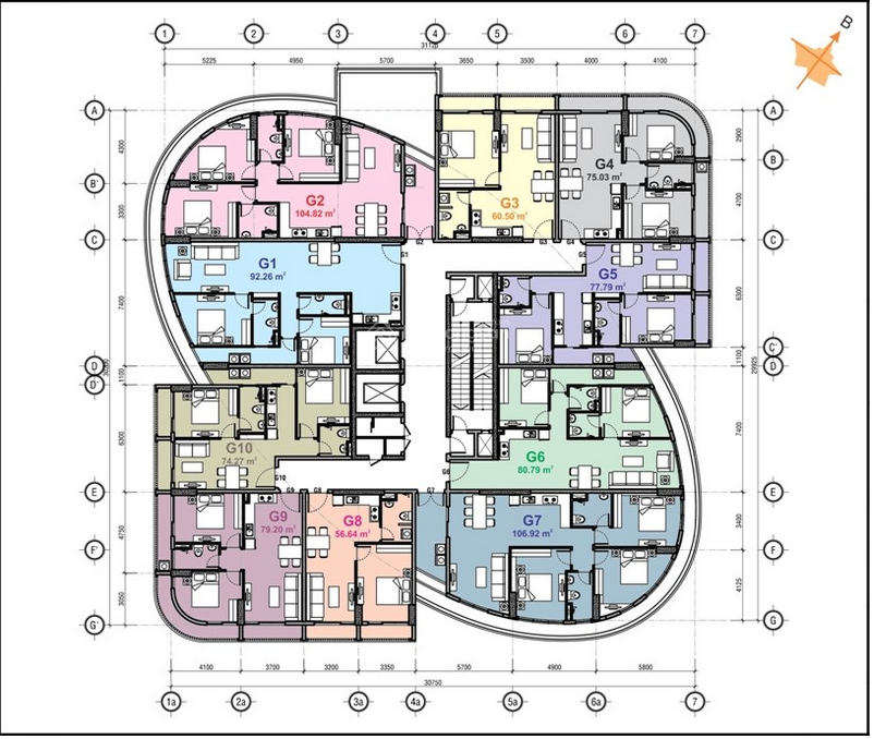 Chính chủ Bán Gấp căn hộ Conic Skyway 2PN2W giá 2.450 tỷ- LH 0979 695 ***
