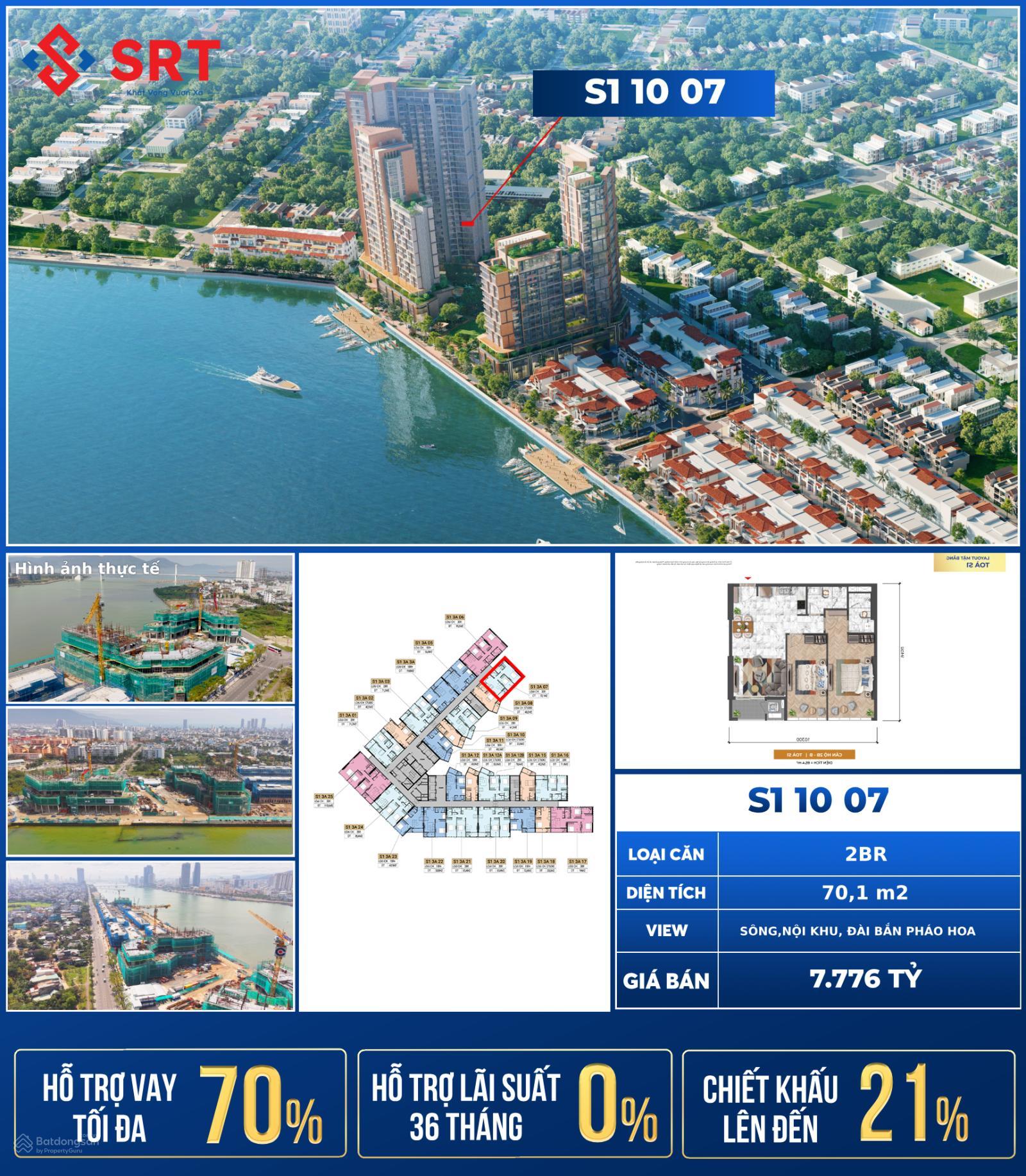 Cực sốc ! Một căn hộ Sun Symphony thuộc quỹ căn ngoại giao từ CĐT Sun Group, giá tốt nhất từ CĐT .