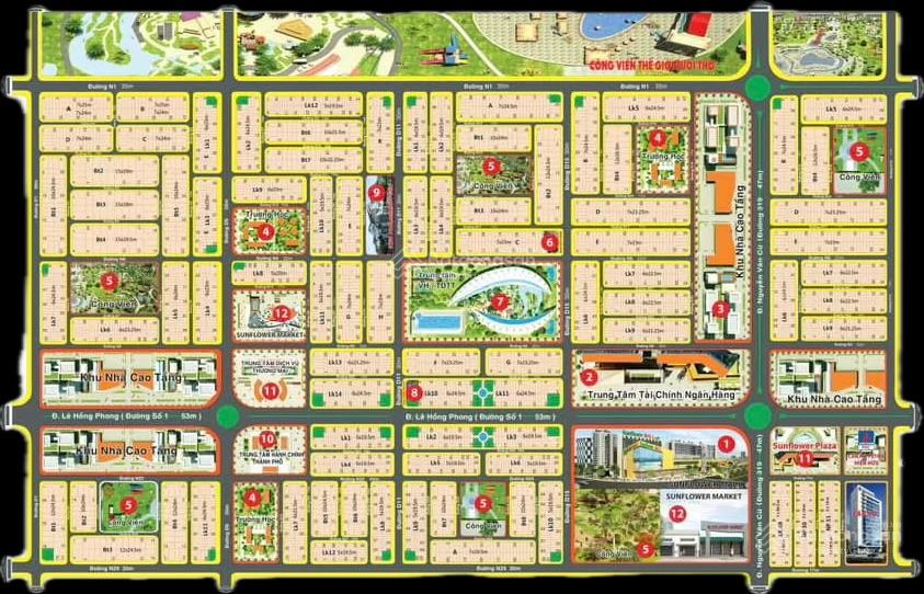 Dự án HUD, Ecosun, Thành Hưng, XDHN, TDC Phước An